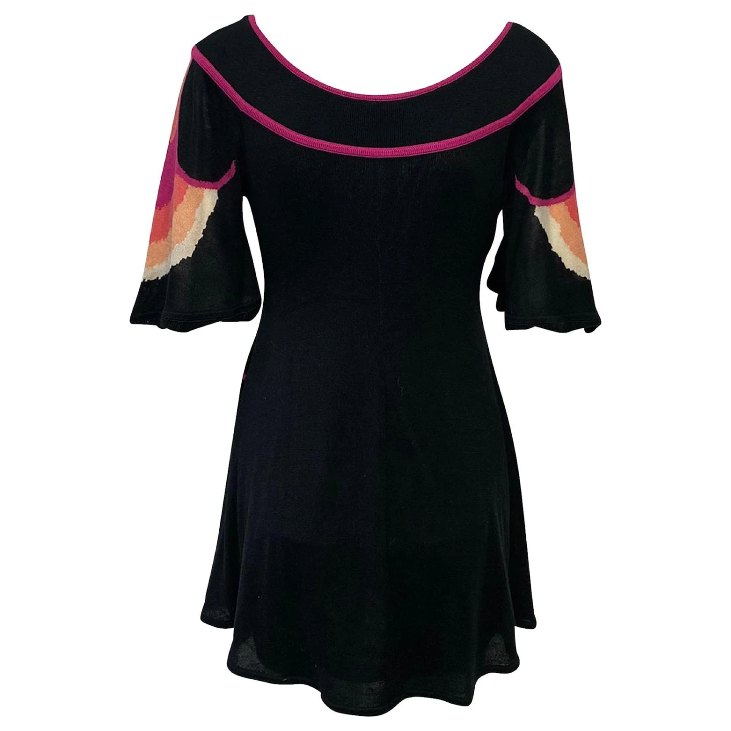 Temperley London – Gestricktes Ausgestelltes Kleid Aus Mehrfarbiger Seide Mehrfarben 2 Temperley London – Gestricktes Ausgestelltes Kleid Aus Mehrfarbiger Seide Mehrfarben – Bild 2