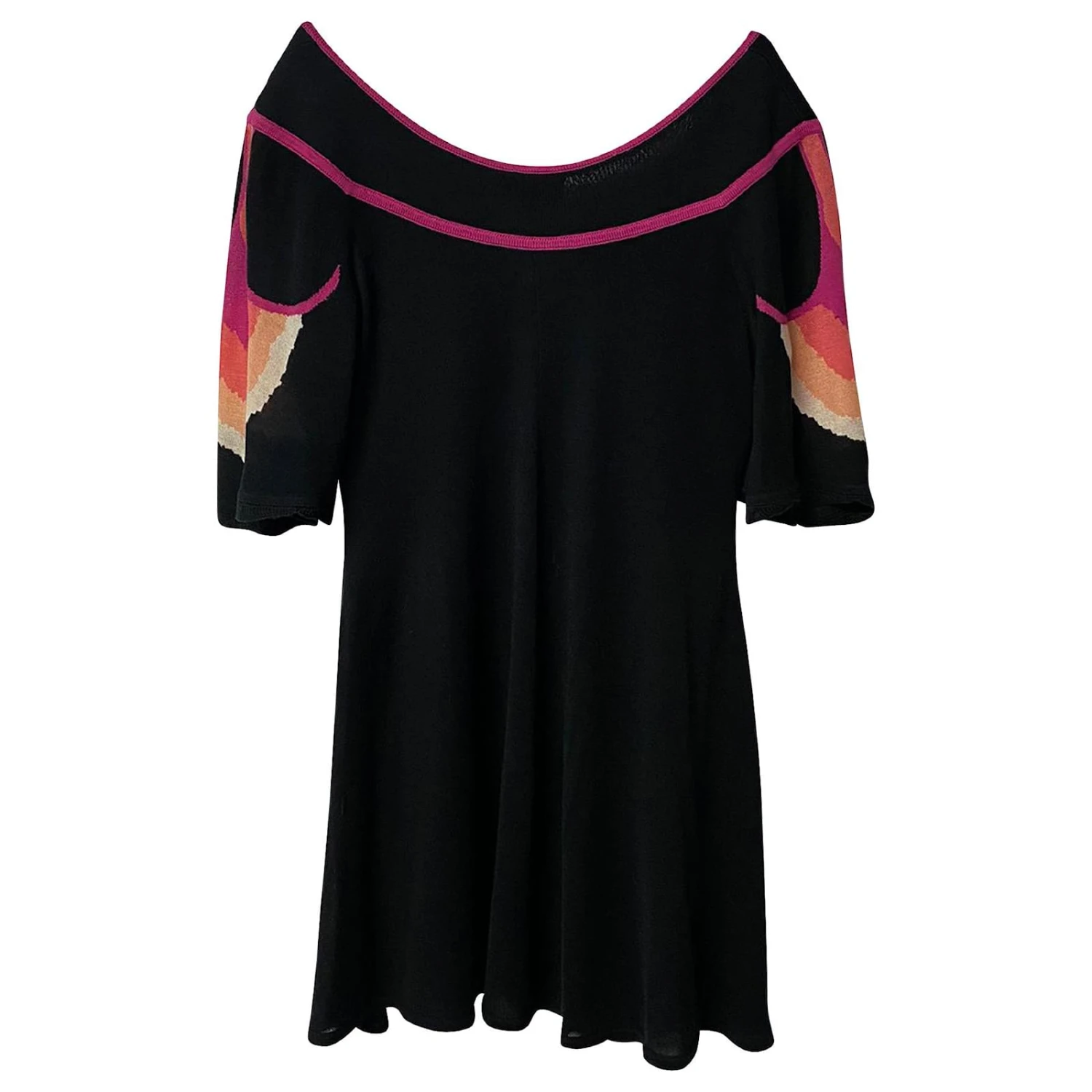 Temperley London – Gestricktes Ausgestelltes Kleid Aus Mehrfarbiger Seide Mehrfarben 5 Temperley London – Gestricktes Ausgestelltes Kleid Aus Mehrfarbiger Seide Mehrfarben – Bild 5