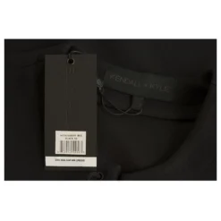 Autre Marque Kendall + Kylie Safari Front Lace-Up Dress Mini-Länge Kleid Mit Kurzen Ärmeln Gr. XS Schwarz -Deutschland Fem Leucht Verkaufs-Shop 403869 3