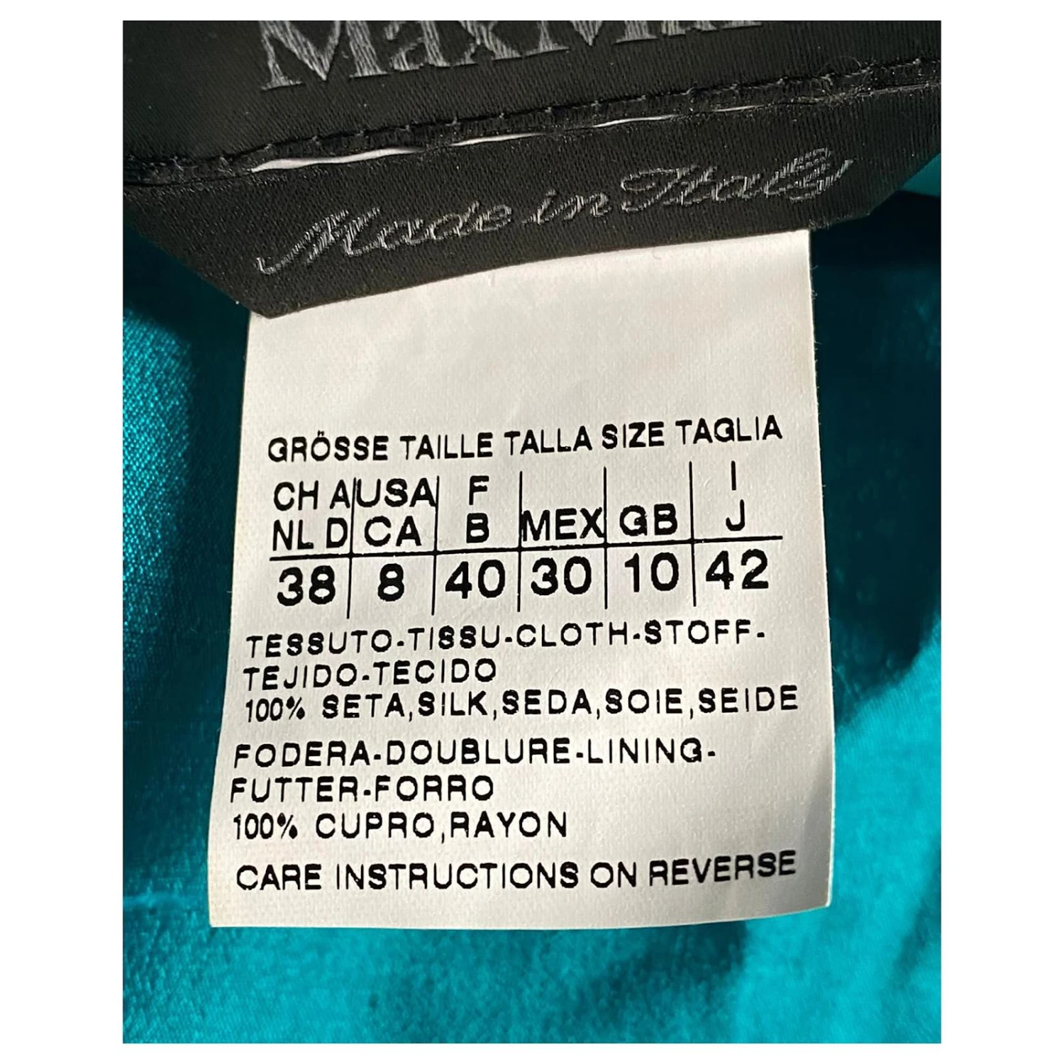 Max Mara Bolero Und Kleid Aus Blauer Seide 9 Max Mara Bolero Und Kleid Aus Blauer Seide – Bild 9