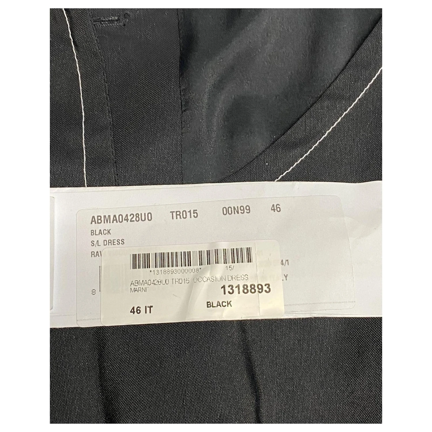 Marni Kleid Mit Kontrastnähten In Schwarz Ramie 4 Marni Kleid Mit Kontrastnähten In Schwarz Ramie – Bild 4