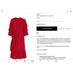 Gucci Kleid Rot -Deutschland Fem Leucht Verkaufs-Shop 42161 3