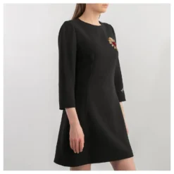 Dolce & Gabbana Kleid Schwarz -Deutschland Fem Leucht Verkaufs-Shop 451433 3