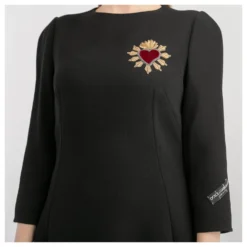 Dolce & Gabbana Kleid Schwarz -Deutschland Fem Leucht Verkaufs-Shop 451433 4
