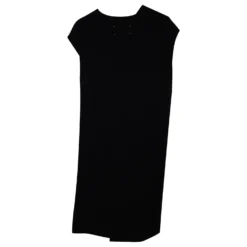 Maison Martin Margiela Kleid Mit Verdrehtem Ausschnitt Aus Schwarzem Polyester -Deutschland Fem Leucht Verkaufs-Shop 462575 3