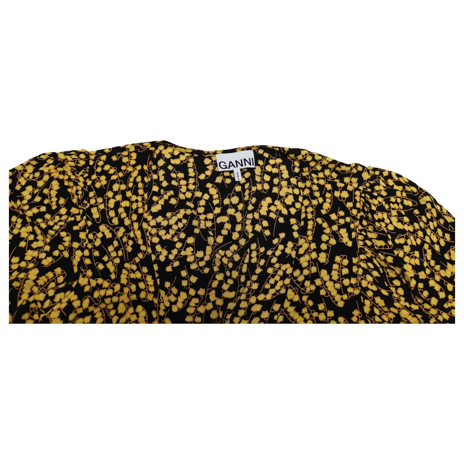 Ganni Ala Langes Kleid Aus Schwarzer Viskose 6 Ganni Ala Langes Kleid Aus Schwarzer Viskose – Bild 6