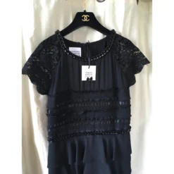 Edward Achour Kleid Schwarz -Deutschland Fem Leucht Verkaufs-Shop 47805 3