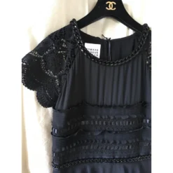 Edward Achour Kleid Schwarz -Deutschland Fem Leucht Verkaufs-Shop 47805 4