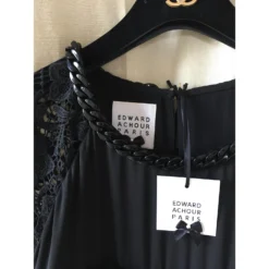 Edward Achour Kleid Schwarz -Deutschland Fem Leucht Verkaufs-Shop 47805 6