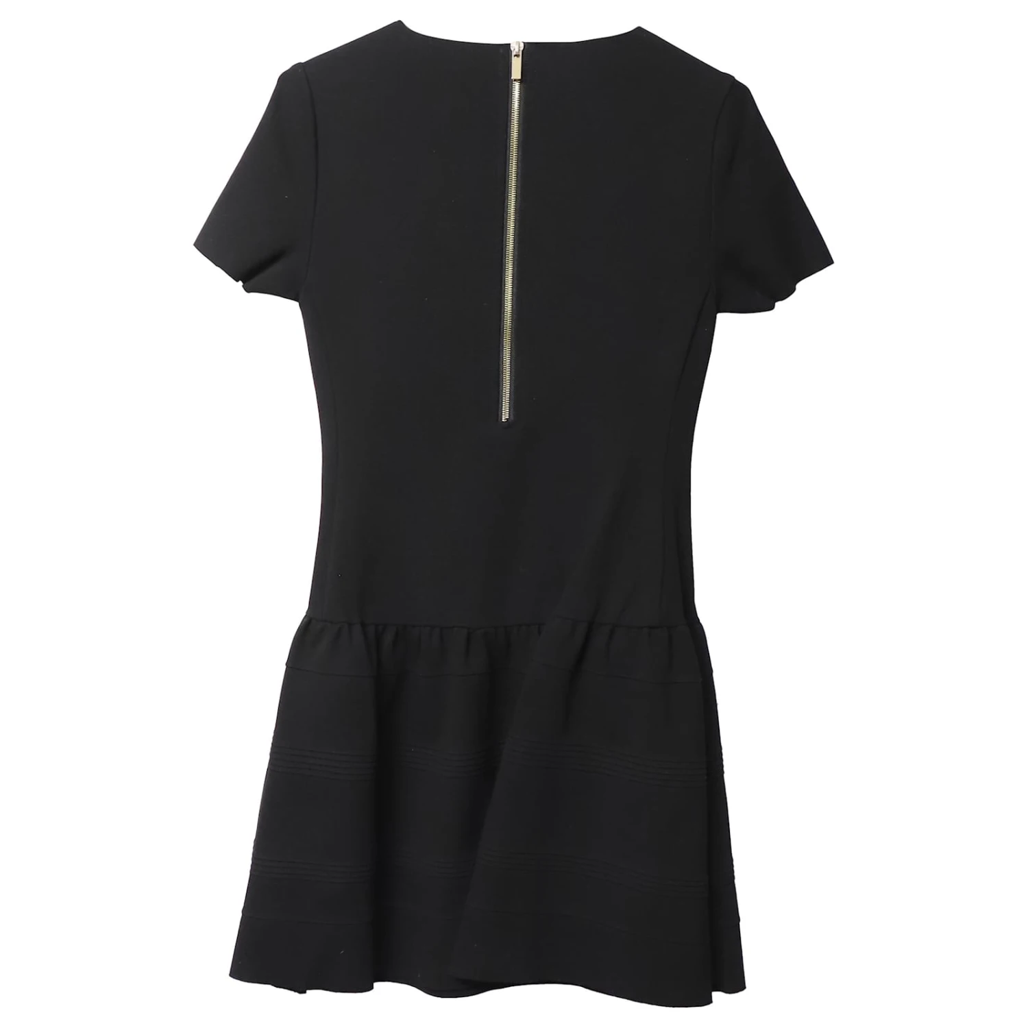 Maje Fit And Flare Kleid Aus Schwarzer Viskose 3 Maje Fit And Flare Kleid Aus Schwarzer Viskose – Bild 3