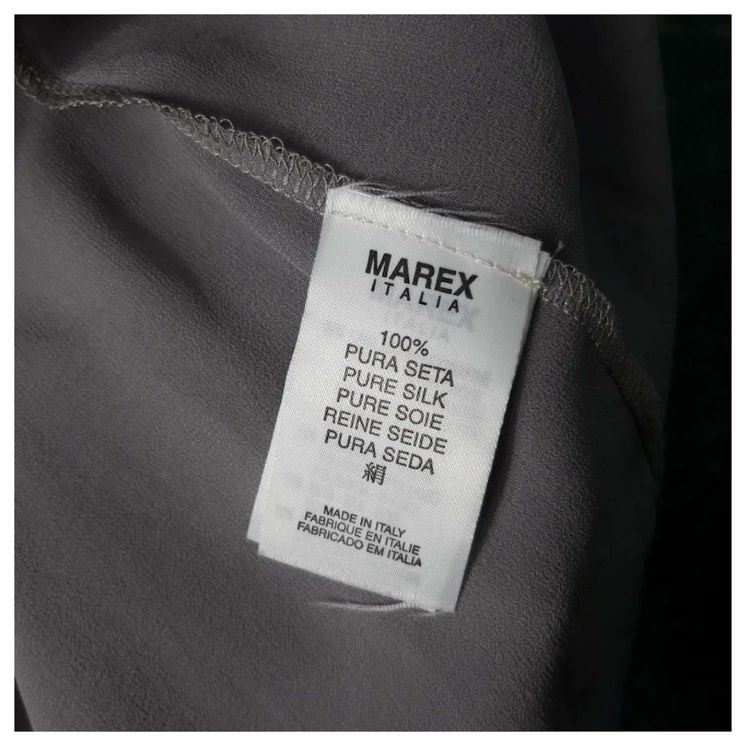 Autre Marque Angelo Marani Fantasy-Seiden-Slip-Kleid Größe 44. Grau 7 Autre Marque Angelo Marani Fantasy-Seiden-Slip-Kleid Größe 44. Grau – Bild 7