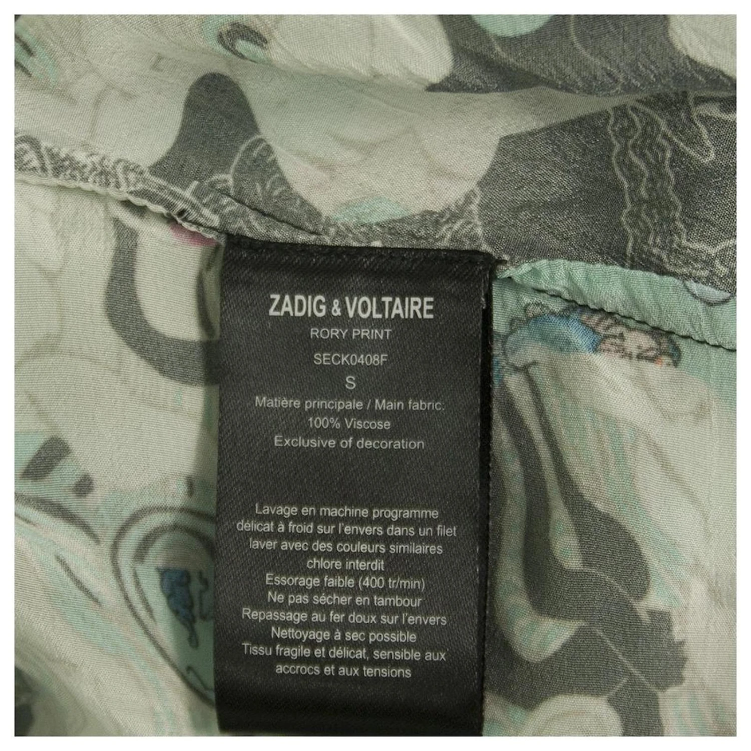 Zadig & Voltaire Kleid Rory Mit Asymmetrischer Länge Und Mehrfarbiger Viskose Mit Rüschen Größe S Mehrfarben 5 Zadig & Voltaire Kleid Rory Mit Asymmetrischer Länge Und Mehrfarbiger Viskose Mit Rüschen Größe S Mehrfarben – Bild 5