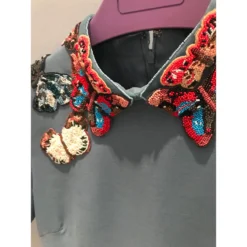 Valentino-Kleid Mit Applikationen IT38 Blau -Deutschland Fem Leucht Verkaufs-Shop 51011 3