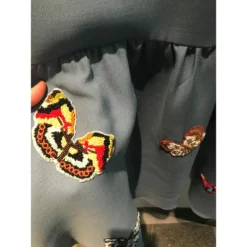 Valentino-Kleid Mit Applikationen IT38 Blau -Deutschland Fem Leucht Verkaufs-Shop 51011 4