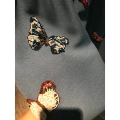 Valentino-Kleid Mit Applikationen IT38 Blau -Deutschland Fem Leucht Verkaufs-Shop 51011 7