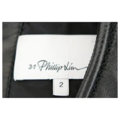 3.1 Phillip Lim Kleid Aus Leder Und Seide Von Phillip Lim Schwarz -Deutschland Fem Leucht Verkaufs-Shop 518346 6