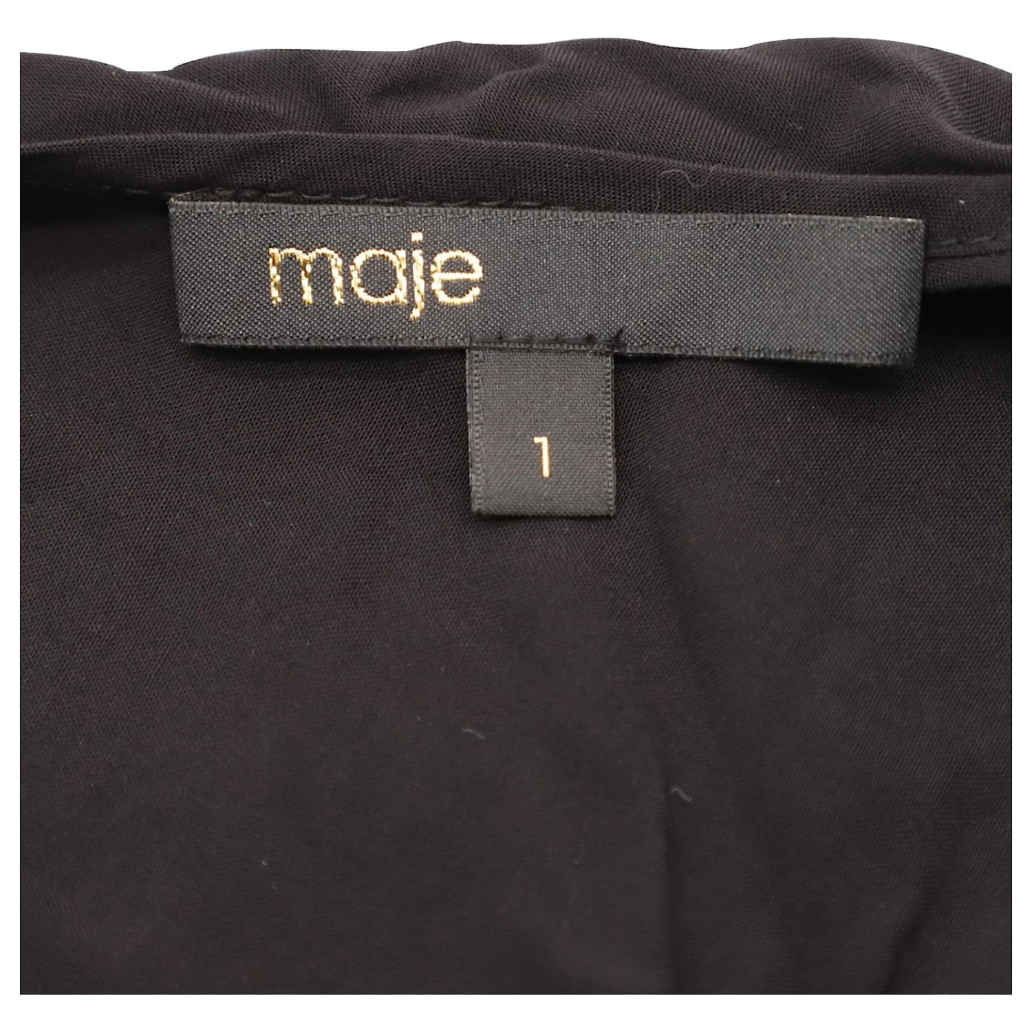 Maje Kleid Aus Tüll Mit Volant Aus Schwarzem Polyamid 4 Maje Kleid Aus Tüll Mit Volant Aus Schwarzem Polyamid – Bild 4