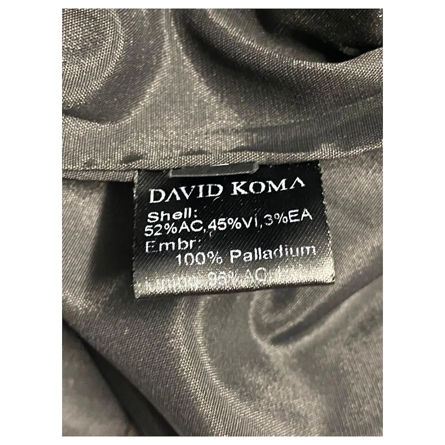 Autre Marque David Koma Verziertes Kleid Mit Tiefem Ausschnitt In Schwarzem Acetat 10 Autre Marque David Koma Verziertes Kleid Mit Tiefem Ausschnitt In Schwarzem Acetat – Bild 10