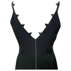 Autre Marque David Koma Verziertes Kleid Mit Tiefem Ausschnitt In Schwarzem Acetat 14 Autre Marque David Koma Verziertes Kleid Mit Tiefem Ausschnitt In Schwarzem Acetat -Deutschland Fem Leucht Verkaufs-Shop 529971 5