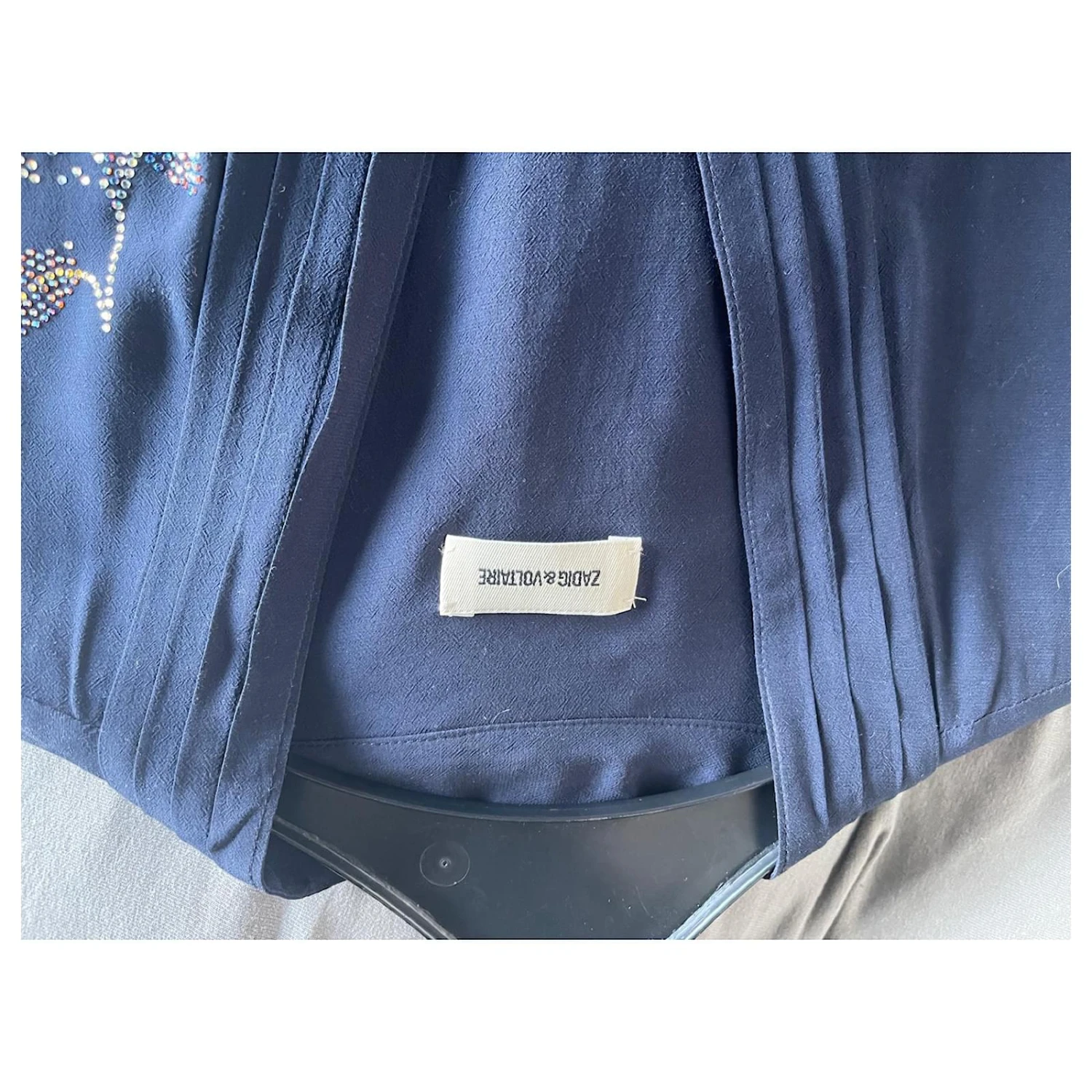 Zadig & Voltaire Strass Denken Sie Daran, Kleid Blau 3 Zadig & Voltaire Strass Denken Sie Daran, Kleid Blau – Bild 3