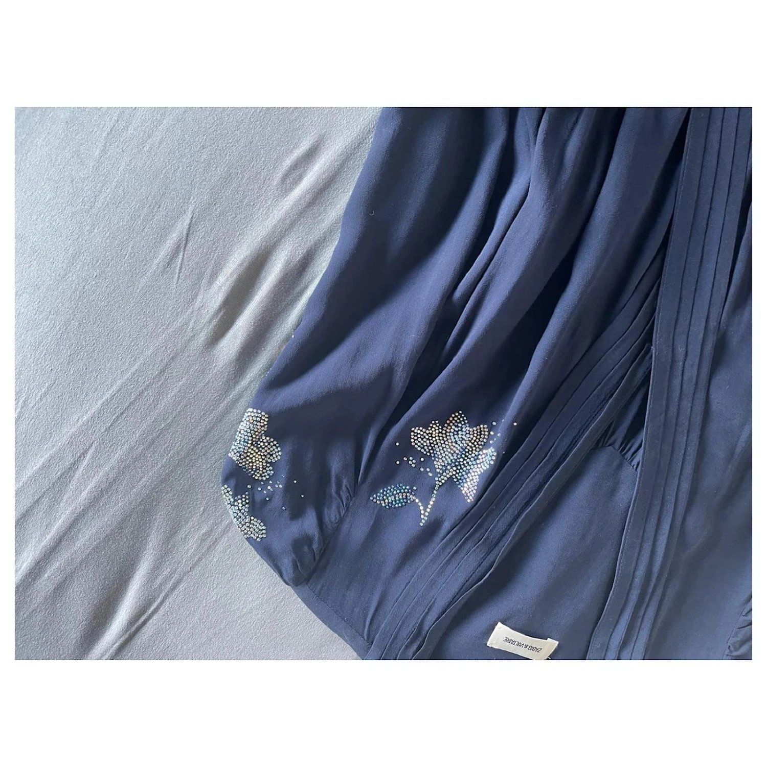 Zadig & Voltaire Strass Denken Sie Daran, Kleid Blau 4 Zadig & Voltaire Strass Denken Sie Daran, Kleid Blau – Bild 4