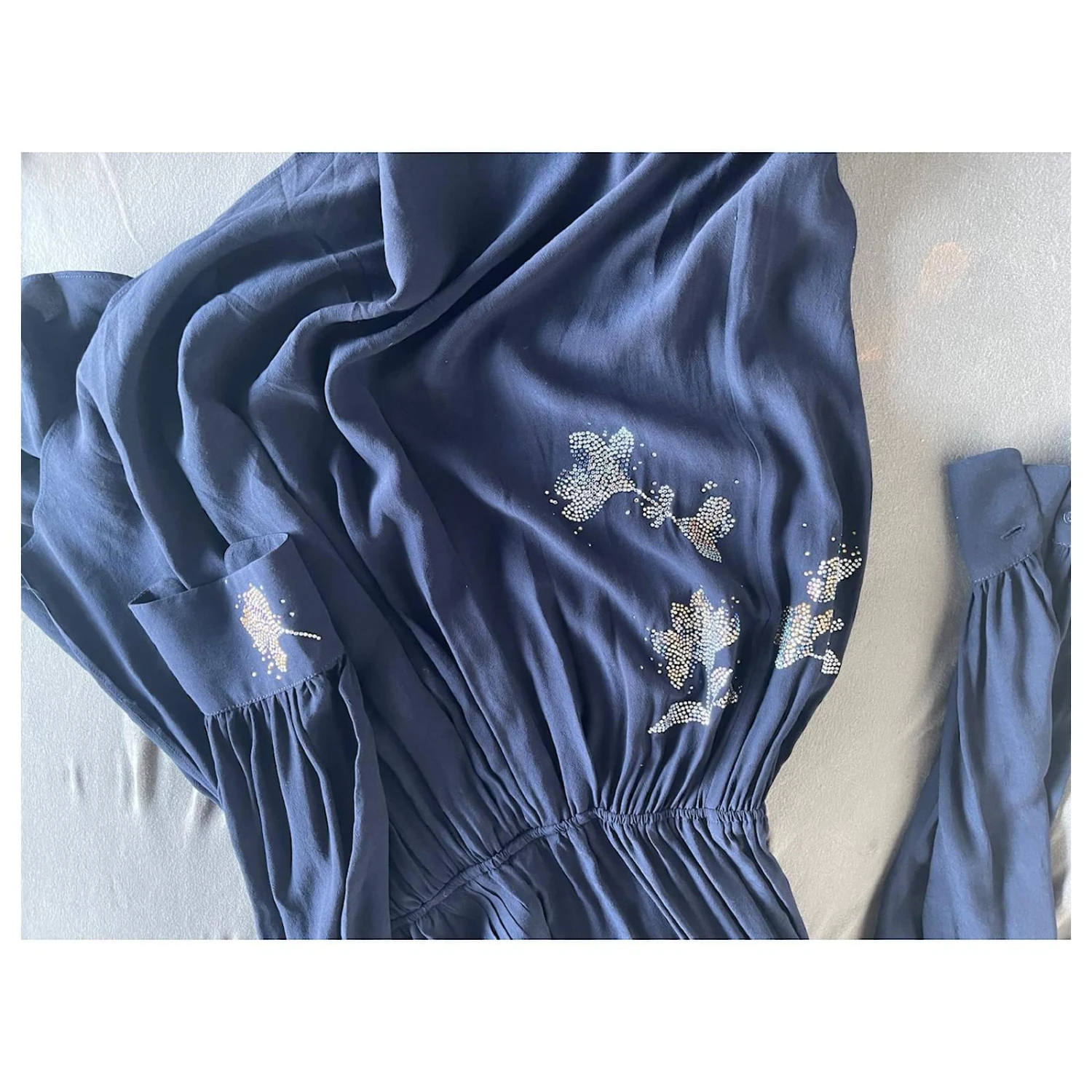 Zadig & Voltaire Strass Denken Sie Daran, Kleid Blau 5 Zadig & Voltaire Strass Denken Sie Daran, Kleid Blau – Bild 5