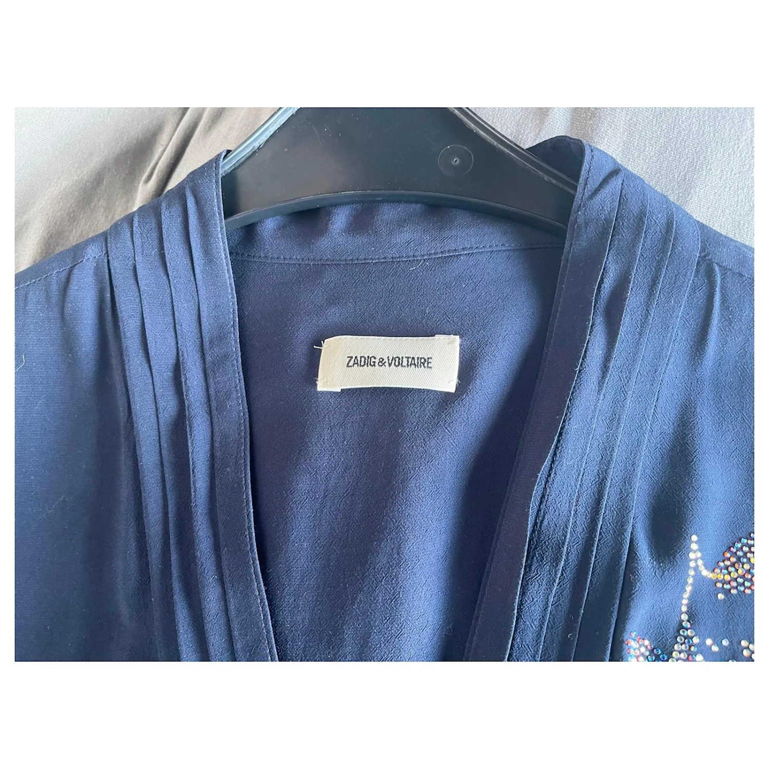 Zadig & Voltaire Strass Denken Sie Daran, Kleid Blau 9 Zadig & Voltaire Strass Denken Sie Daran, Kleid Blau – Bild 9