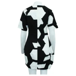 Calvin Klein Schwarzes Und Weißes Kleid -Deutschland Fem Leucht Verkaufs-Shop 547797 3