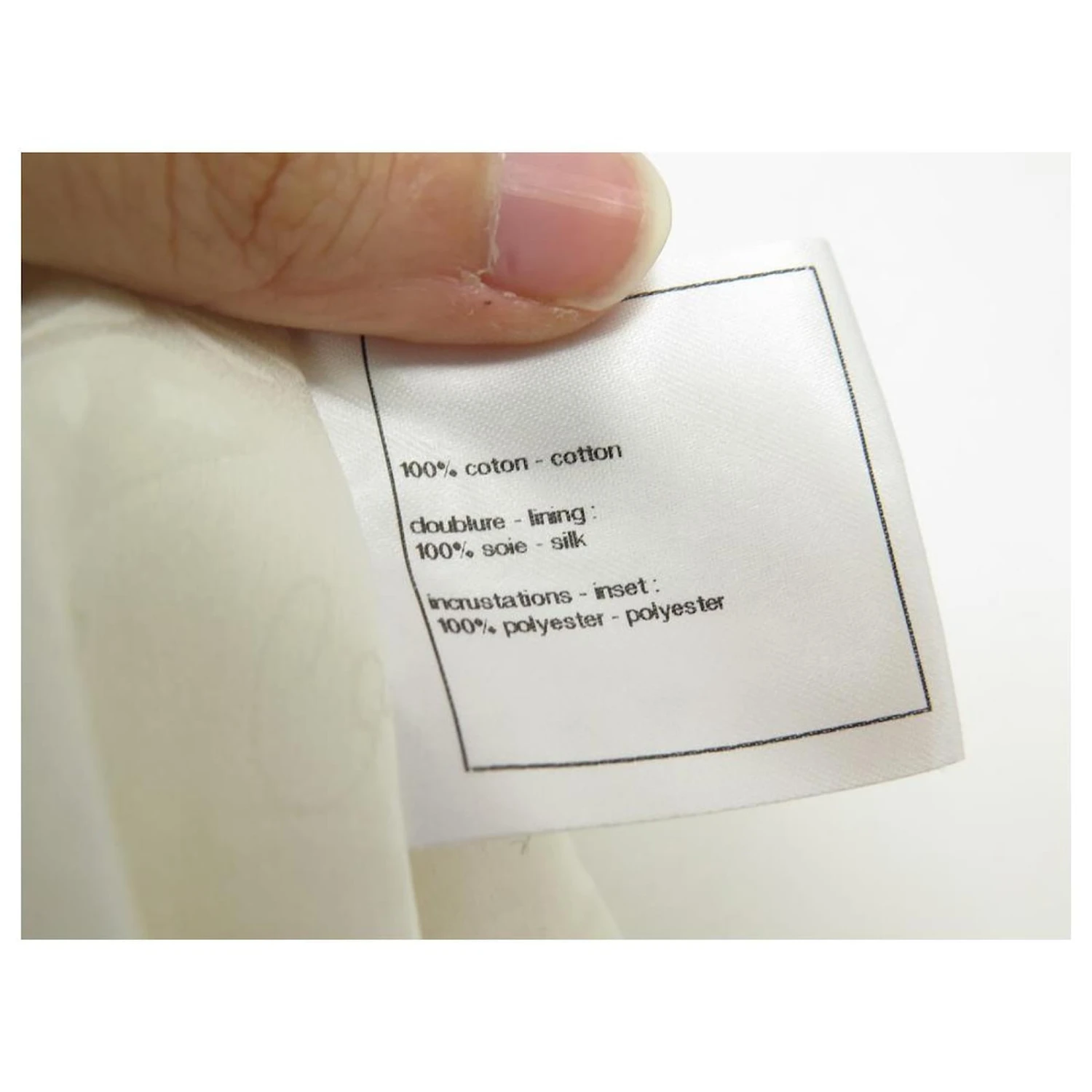 CHANEL KLEID STRASS BLUMEN P51105 Größe L 42 KLEID AUS ECRU-BAUMWOLLE Roh 4 CHANEL KLEID STRASS BLUMEN P51105 Größe L 42 KLEID AUS ECRU-BAUMWOLLE Roh – Bild 4