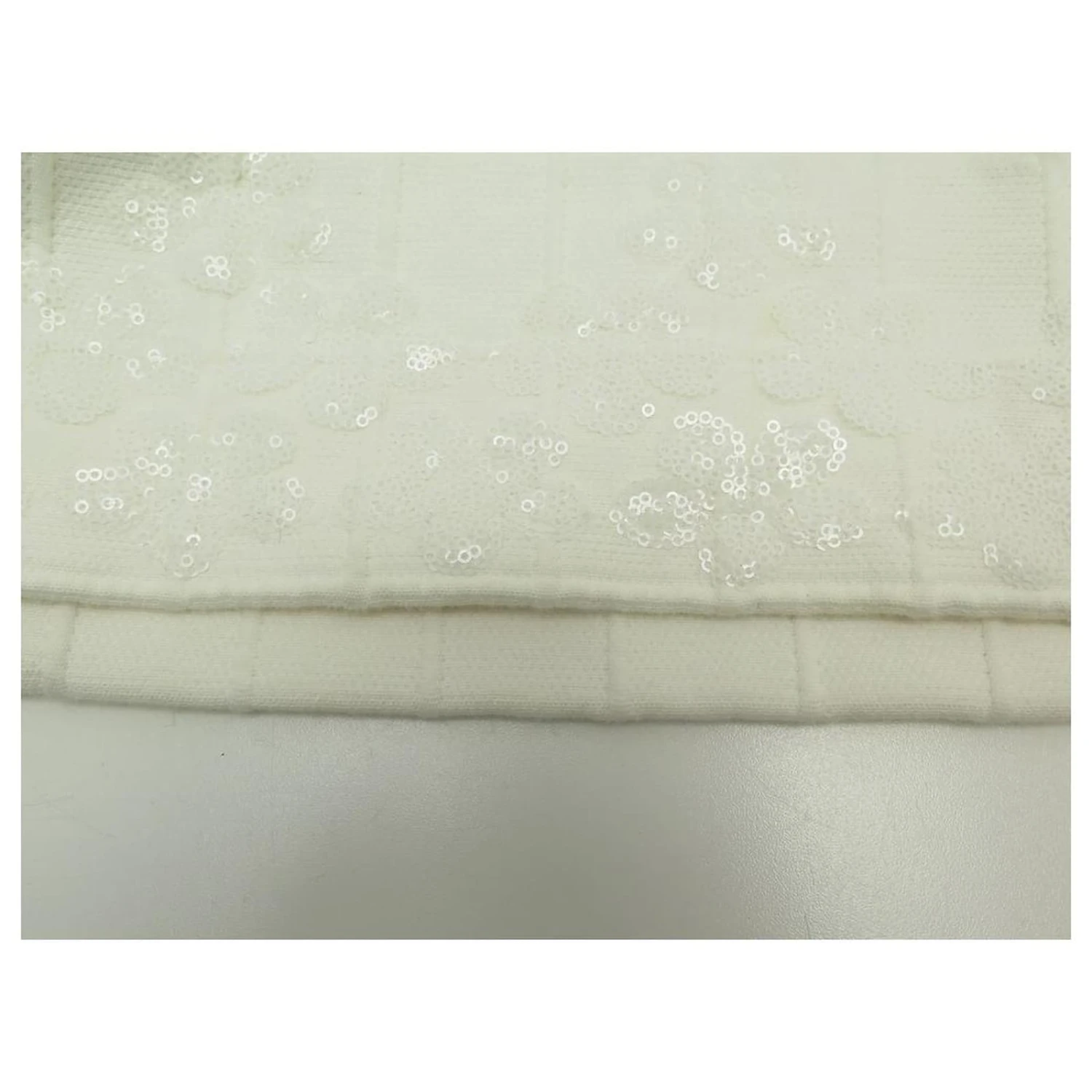 CHANEL KLEID STRASS BLUMEN P51105 Größe L 42 KLEID AUS ECRU-BAUMWOLLE Roh 7 CHANEL KLEID STRASS BLUMEN P51105 Größe L 42 KLEID AUS ECRU-BAUMWOLLE Roh – Bild 7