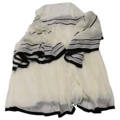 Chloé Chloe Baby Doll Kleid Mit Blousonärmeln Aus Cremefarbener Seide Weiß Roh -Deutschland Fem Leucht Verkaufs-Shop 567773 3