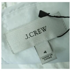 J. Crew J.Crew Off-White Besticktes Kleid Mit V-Ausschnitt Weiß Roh -Deutschland Fem Leucht Verkaufs-Shop 567811 5