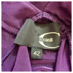 Just Cavalli Lila Kleid Aus Gestrickter Viskose, Vereinigtes Königreich 10 Italienisch 42 -Deutschland Fem Leucht Verkaufs-Shop 587948 4