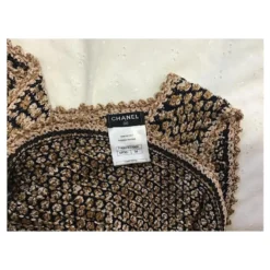 Chanel Kleid Beige Bronze -Deutschland Fem Leucht Verkaufs-Shop 591352 3