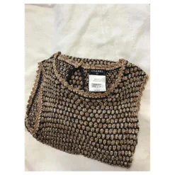 Chanel Kleid Beige Bronze -Deutschland Fem Leucht Verkaufs-Shop 591352 7