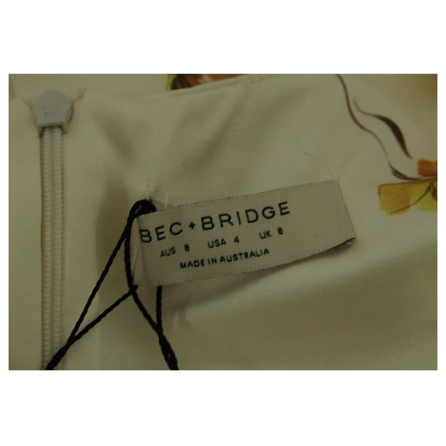 Autre Marque Gelbes, Langärmliges Kleid Aus Satin Mit Blumendruck 5 Autre Marque Gelbes, Langärmliges Kleid Aus Satin Mit Blumendruck – Bild 5