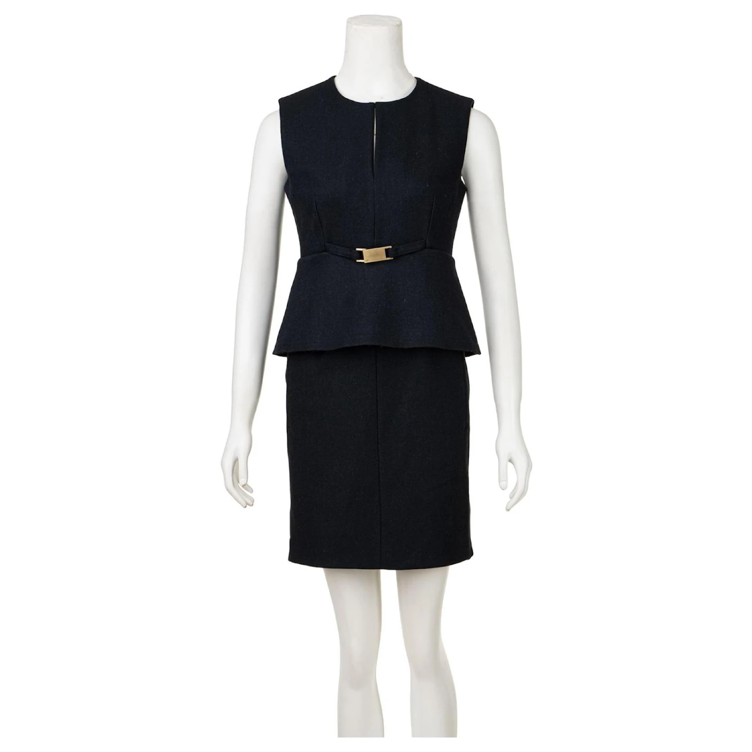 Diane Von Furstenberg Delian Kleid Mit Schößchen Schwarz 2 Diane Von Furstenberg Delian Kleid Mit Schößchen Schwarz – Bild 2