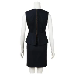 Diane Von Furstenberg Delian Kleid Mit Schößchen Schwarz 7 Diane Von Furstenberg Delian Kleid Mit Schößchen Schwarz -Deutschland Fem Leucht Verkaufs-Shop 602940 3