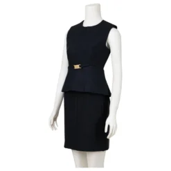 Diane Von Furstenberg Delian Kleid Mit Schößchen Schwarz 8 Diane Von Furstenberg Delian Kleid Mit Schößchen Schwarz -Deutschland Fem Leucht Verkaufs-Shop 602940 4