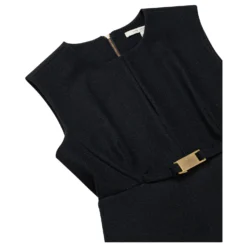 Diane Von Furstenberg Delian Kleid Mit Schößchen Schwarz 9 Diane Von Furstenberg Delian Kleid Mit Schößchen Schwarz -Deutschland Fem Leucht Verkaufs-Shop 602940 5