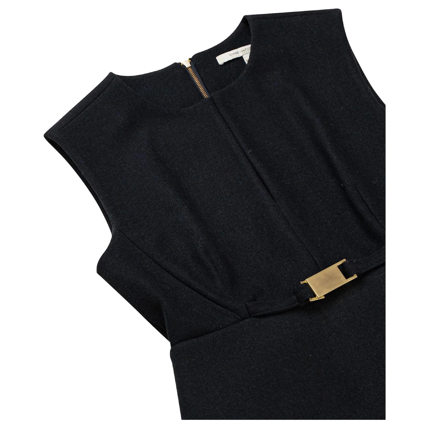 Diane Von Furstenberg Delian Kleid Mit Schößchen Schwarz 5 Diane Von Furstenberg Delian Kleid Mit Schößchen Schwarz – Bild 5