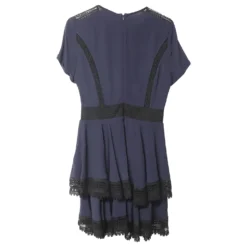 Maje Gestuftes Kleid Mit Spitze Und Volants Aus Marineblauer Viskose 13 Maje Gestuftes Kleid Mit Spitze Und Volants Aus Marineblauer Viskose -Deutschland Fem Leucht Verkaufs-Shop 608231 5