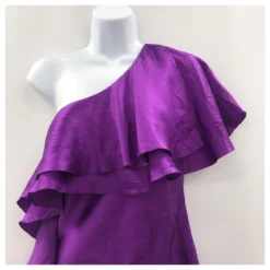 Halston Heritage Lila Kleid Mit Einer Schulter US 4 Aber Großzügig -Deutschland Fem Leucht Verkaufs-Shop 616992 3