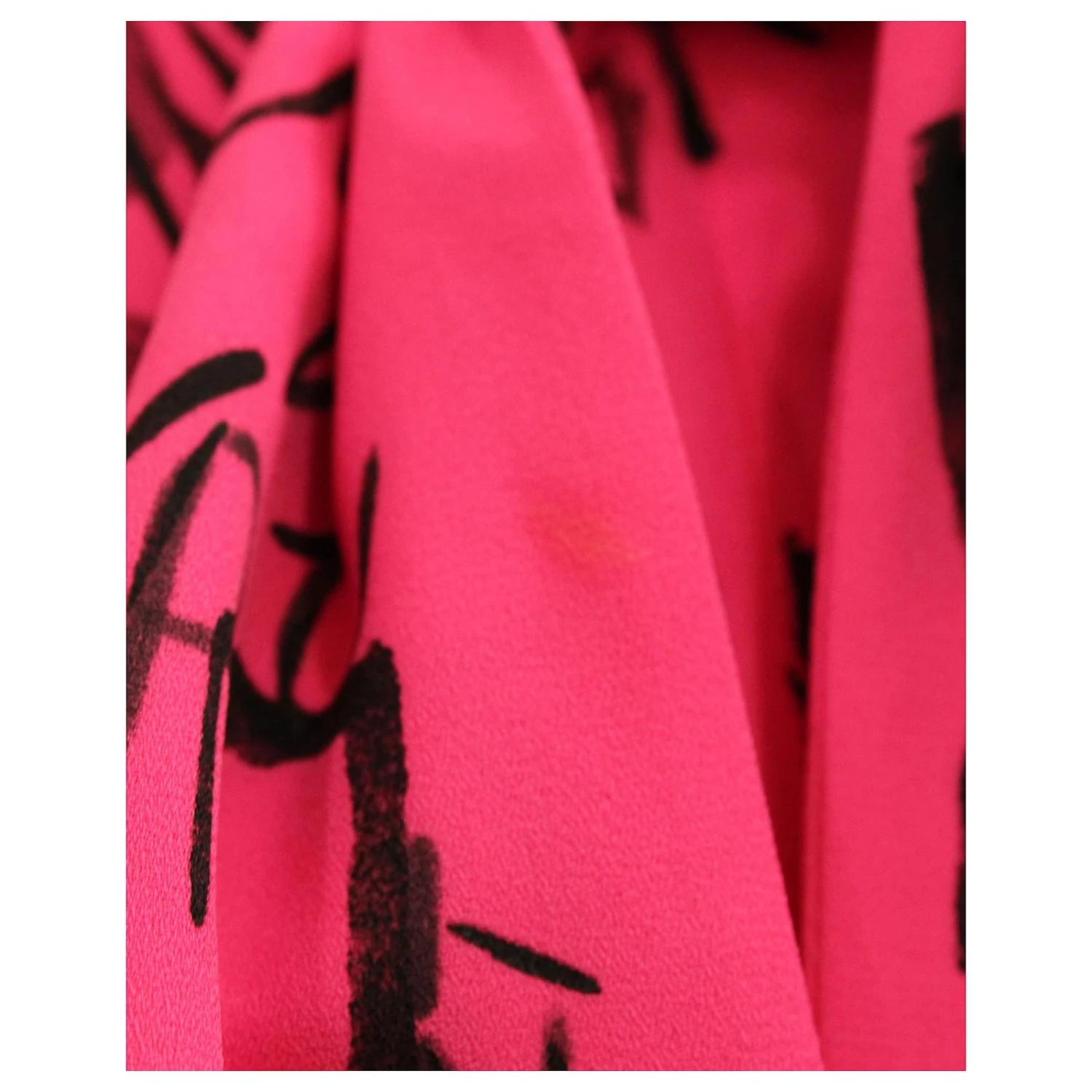 Langärmliges Babydoll-Kleid Mit Graffiti-Print Von Balenciaga Aus Rosafarbenem Polyester 4 Langärmliges Babydoll-Kleid Mit Graffiti-Print Von Balenciaga Aus Rosafarbenem Polyester – Bild 4