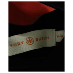 Tory Burch Kurzärmliges Schwarzes Kleid Mit Runden Nieten -Deutschland Fem Leucht Verkaufs-Shop 631667 5