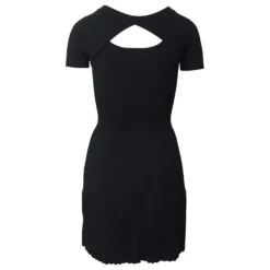 Sandro Paris Kleid Mit U-Ausschnitt Aus Schwarzer Viskose -Deutschland Fem Leucht Verkaufs-Shop 641226 3