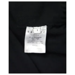 Sandro Paris Kleid Mit U-Ausschnitt Aus Schwarzer Viskose -Deutschland Fem Leucht Verkaufs-Shop 641226 8