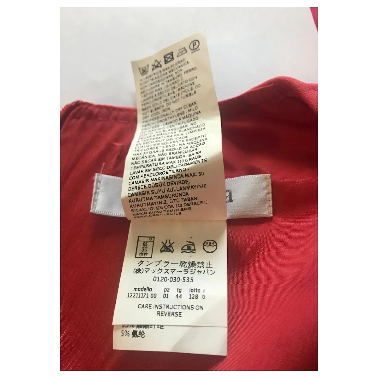 Max Mara Kleid Mit Langen Ärmeln Mehrfarben 6 Max Mara Kleid Mit Langen Ärmeln Mehrfarben – Bild 6