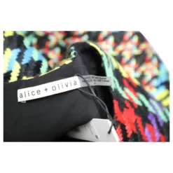 Alice + Olivia Coley Ärmelloses Kleid Mit Hahnentrittmuster Aus Mehrfarbigem Acryl Mehrfarben -Deutschland Fem Leucht Verkaufs-Shop 662058 7