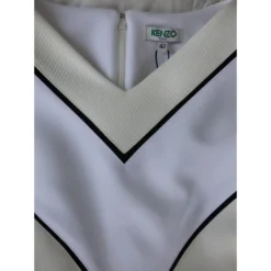 KENZO Kleid Schwarz Weiß Aus Weiß -Deutschland Fem Leucht Verkaufs-Shop 67129 6